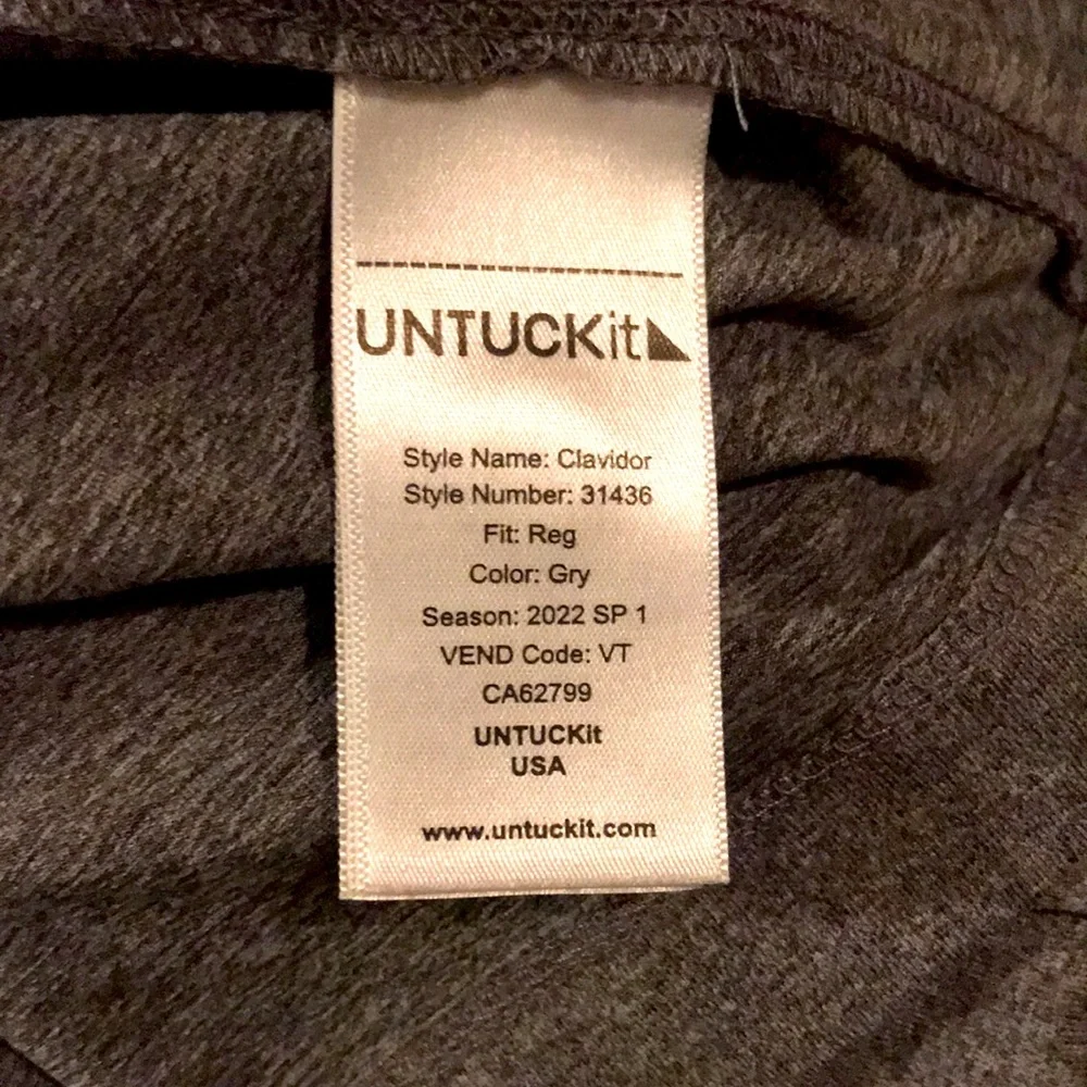 UNTUCKit Gray Performance Polo - Picture 4 of 5